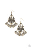 Paparazzi "Teardrop Tempo" Brass Teardrop Filigree Fringe Earrings Paparazzi Jewelry