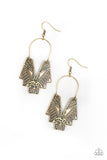 Paparazzi "Alternative ARTIFACTS" Brass Earrings Paparazzi Jewelry