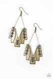 Paparazzi "Arizona Adobe" Brass Earrings Paparazzi Jewelry