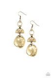 Paparazzi "Melting Pot" Brass Smooth Chime Design Earrings Paparazzi Jewelry