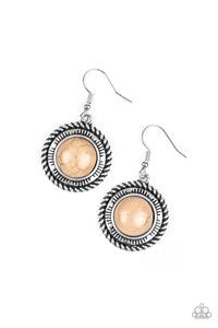 Paparazzi "Natural-Born Nomad" Brown Earrings Paparazzi Jewelry