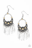 Paparazzi "Cry Me a Riviera" Brown Earrings Paparazzi Jewelry