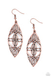 Paparazzi "Tropical Trend" Copper Earrings Paparazzi Jewelry