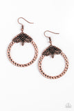 Paparazzi "Island Insider" Copper Earrings Paparazzi Jewelry