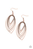 Paparazzi "Walkabout Ware" Copper Earrings Paparazzi Jewelry