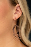 Paparazzi "Walkabout Ware" Copper Earrings Paparazzi Jewelry