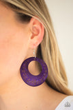 Paparazzi "Beach Club Clubbin" Purple Earrings Paparazzi Jewelry
