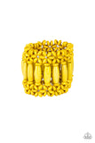 Paparazzi "Barbados Beach Club" Yellow Bracelet Paparazzi Jewelry