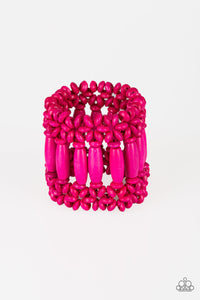 Paparazzi "Barbados Beach Club" Pink Bracelet Paparazzi Jewelry