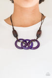 Paparazzi "Bahama Drama" Purple Necklace & Earring Set Paparazzi Jewelry