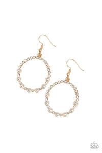 Paparazzi "Glowing Grandeur" Gold Earrings Paparazzi Jewelry