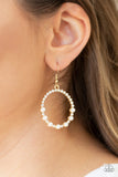 Paparazzi "Glowing Grandeur" Gold Earrings Paparazzi Jewelry