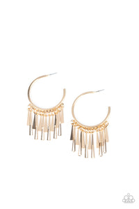 Paparazzi "Bring The Noise" Gold Earrings Paparazzi Jewelry