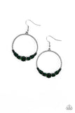 Paparazzi "Self-Made Millionaire" Green Earrings Paparazzi Jewelry