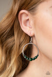 Paparazzi "Self-Made Millionaire" Green Earrings Paparazzi Jewelry