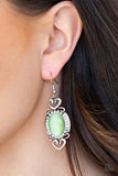 Paparazzi VINTAGE VAULT "Port Royal Princess" Green Earrings Paparazzi Jewelry