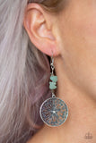 Paparazzi VINTAGE VAULT "Adobe Dweller" Green Earrings Paparazzi Jewelry