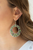 Paparazzi VINTAGE VAULT "San Diego Samba" Green Earrings Paparazzi Jewelry