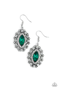 Paparazzi "Long May She Reign" Green Earrings Paparazzi Jewelry