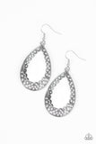 Paparazzi "Royal Treatment" White Earrings Paparazzi Jewelry