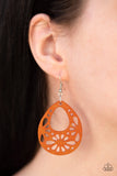 Paparazzi "Merrily Marooned" Orange Earrings Paparazzi Jewelry