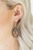 Paparazzi "Atta-GALA" Orange Earrings Paparazzi Jewelry