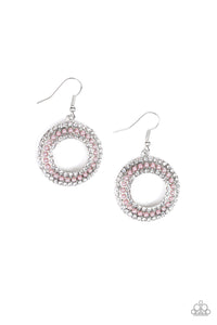 Paparazzi "Sparkle Splurge" Pink Earrings Paparazzi Jewelry