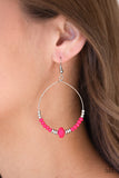 Paparazzi "Retro Rural" Pink Earrings Paparazzi Jewelry