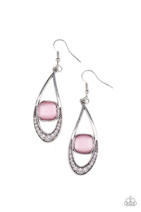 Paparazzi VINTAGE VAULT "The Greatest GLOW On Earth" Pink Earrings Paparazzi Jewelry