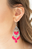 Paparazzi "Gorgeously Genie" Pink Earrings Paparazzi Jewelry