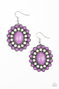 Paparazzi "Stone Solstice" Purple Earrings Paparazzi Jewelry