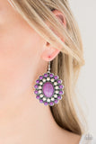 Paparazzi "Stone Solstice" Purple Earrings Paparazzi Jewelry