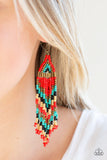 Paparazzi "Colors Of The Wind" Red Earrings Paparazzi Jewelry