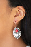 Paparazzi "Mountain Montage" Red Earrings Paparazzi Jewelry