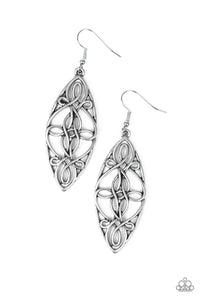 Paparazzi "Tropical Trend" Silver Earrings Paparazzi Jewelry