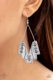 Paparazzi "Arizona Adobe" FASHION FIX Silver Earrings Paparazzi Jewelry
