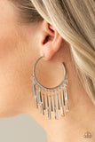 Paparazzi "Bring The Noise" Silver Earrings Paparazzi Jewelry