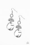 Paparazzi "Melting Pot" Silver Smooth Chime Design Earrings Paparazzi Jewelry