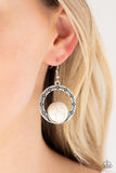 Paparazzi VINTAGE VAULT "Mesa Mood" White Earrings Paparazzi Jewelry