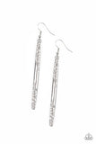 Paparazzi "Award Show Attitude" White Earrings Paparazzi Jewelry