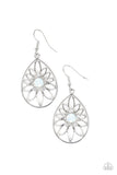 Paparazzi "Take It GLOW" White Earrings Paparazzi Jewelry