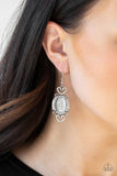 Paparazzi "Port Royal Princess" White Earrings Paparazzi Jewelry