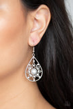 Paparazzi VINTAGE VAULT "A Flair For Fabulous" White Earrings Paparazzi Jewelry