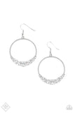 Paparazzi "Self-Made Millionaire" FASHION FIX White Earrings Paparazzi Jewelry