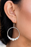 Paparazzi "Self-Made Millionaire" FASHION FIX White Earrings Paparazzi Jewelry