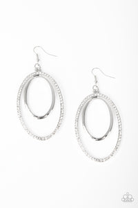 Paparazzi VINTAGE VAULT "Wrapped In Wealth" White Earrings Paparazzi Jewelry