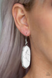 Paparazzi "Stone Quest" White Earrings Paparazzi Jewelry