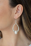 Paparazzi "Pony Up" White Earrings Paparazzi Jewelry