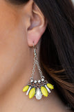 Paparazzi VINTAGE VAULT "Terra Tribe" Yellow Earrings Paparazzi Jewelry