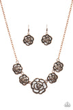 Paparazzi "Primrose Princess" Copper Necklace & Earring Set Paparazzi Jewelry